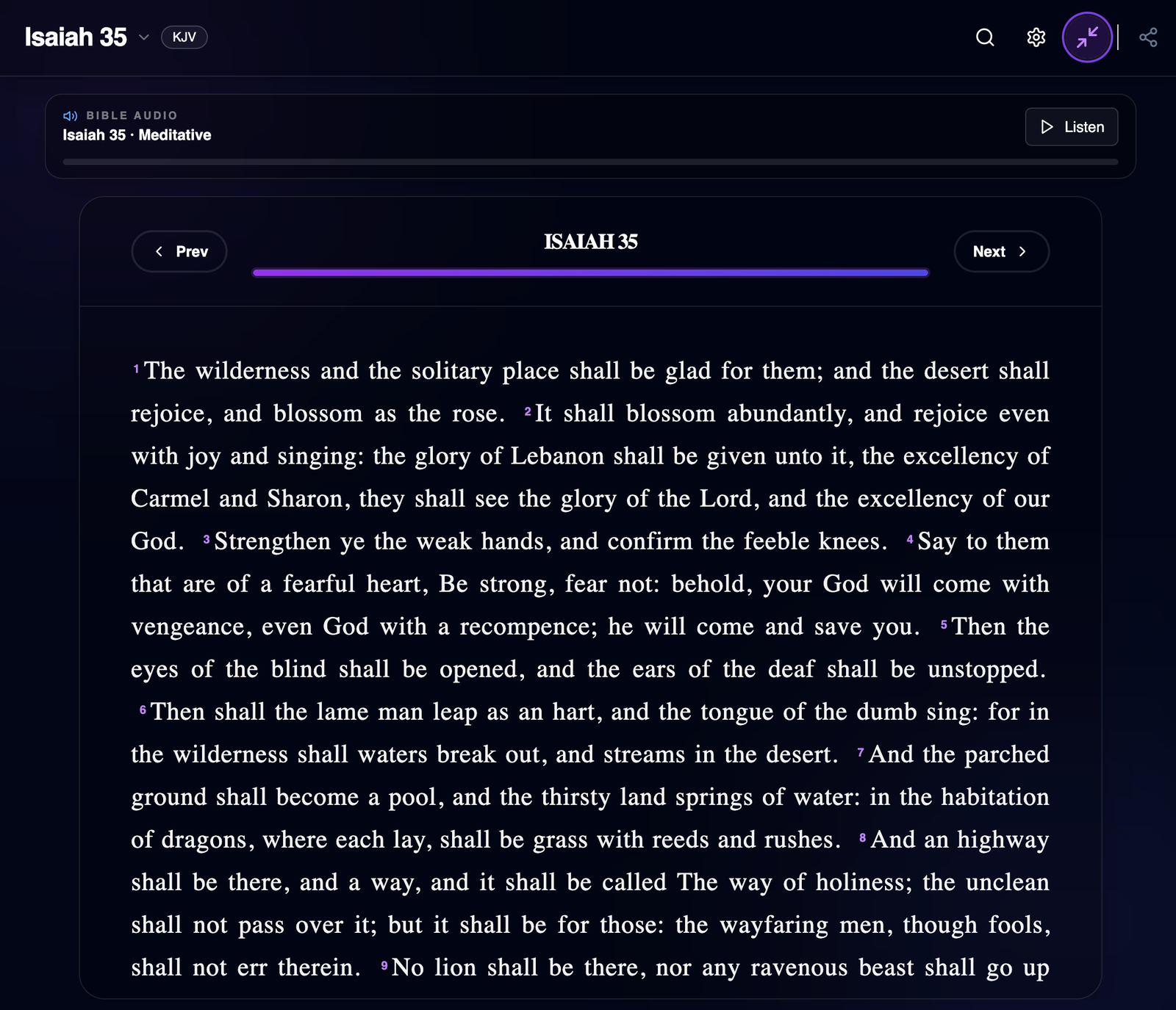 Scripture Focus Mode